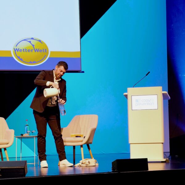 Demonstration auf der Bühne