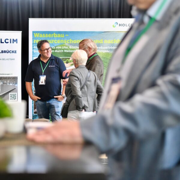 Networking am Ausstellerstand